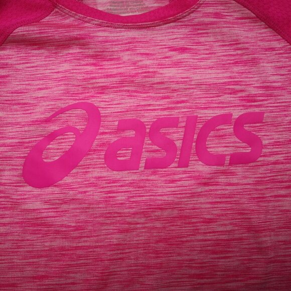 Asics Ladies Size Small Hot Pink Long Sleeves Round Neck & Hem Active Top - Picture 7 of 11